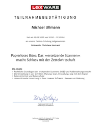 Teilnahme papierloses B&uuml;ro